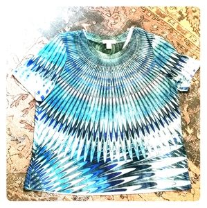 CJ Banks Tie-Dye Look T w/Studs!